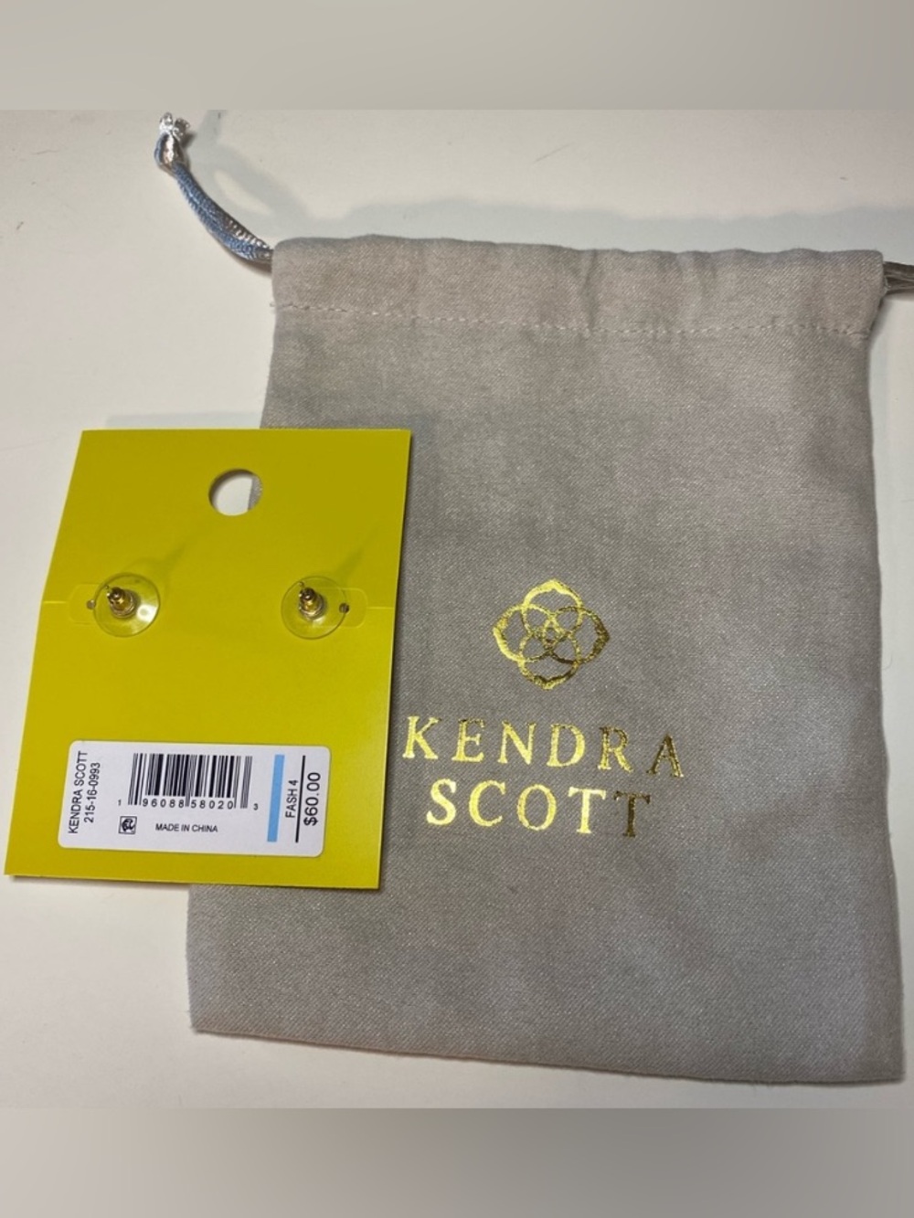 Kendra Scott Lily Mix 14K Gold Blue Purple Floral Statement Dangle Earrings NWT - Picture 5 of 7